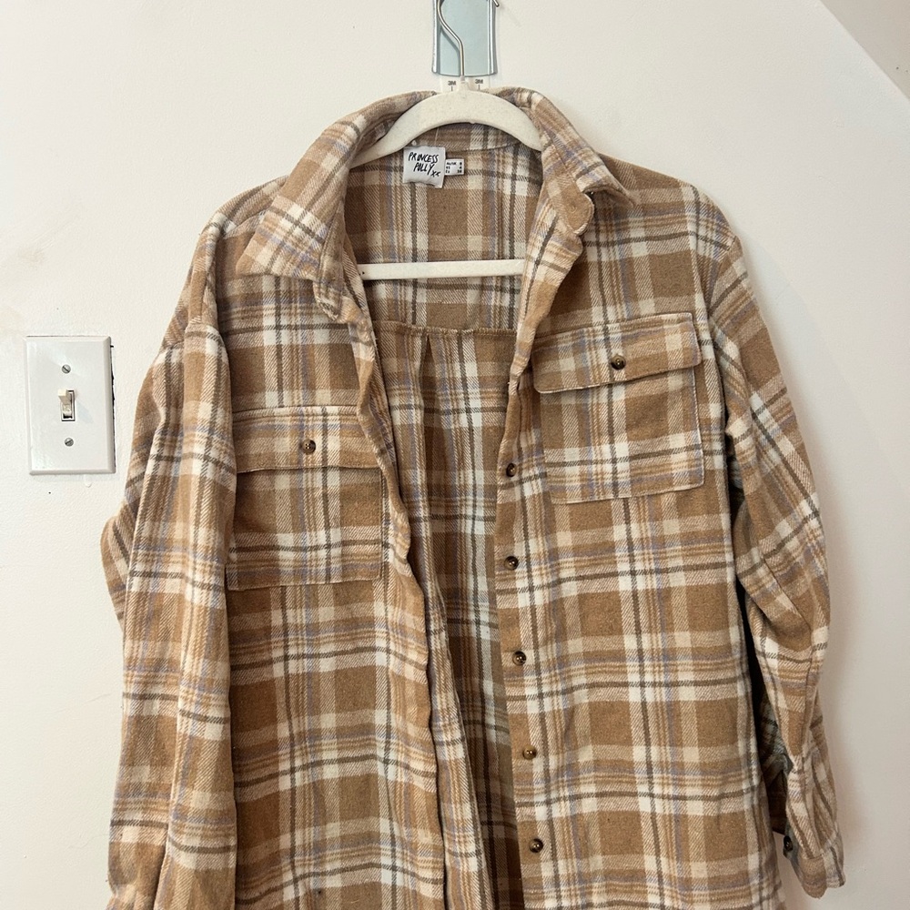 Plaid Button-Up Shirt